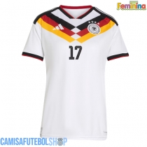 Camisa de time de futebol Alemanha Florian Wirtz #17 Replicas 1º Equipamento Feminina Mundo 2026 Manga Curta